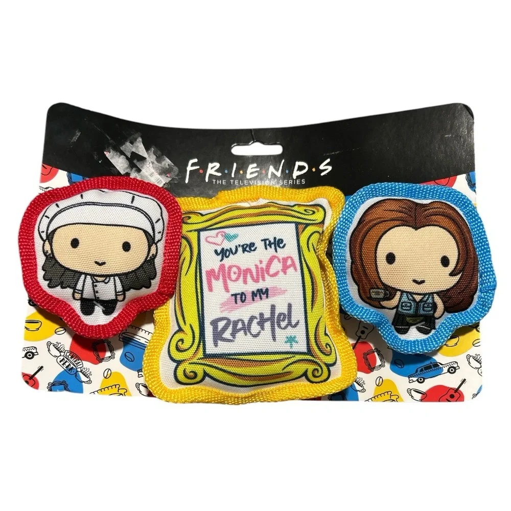 🎉HP🎉 Friends: V-Day Better Together Squeaker Pet 3 Piece Toy set NWT